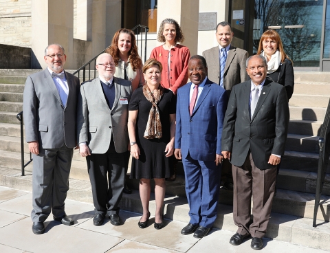 (L-R) First Row: Dr. Paulo Garcia, Rev. Dr. Jamisse Taimo, Rev. Dr. Kim Cape, Dr. Yed Angoran and Rev. Dr. Stephen Hendricks. (L-R) Second Row: Kimberly Lord, Mary Hix, Dr. Amos Nascimento and Lic. Claudia Lombardo.